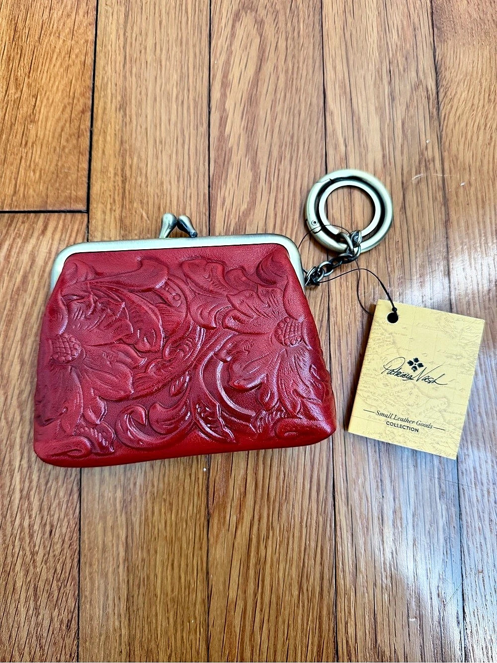 Brighton Red Leather Kiss-Lock Wallet NWT